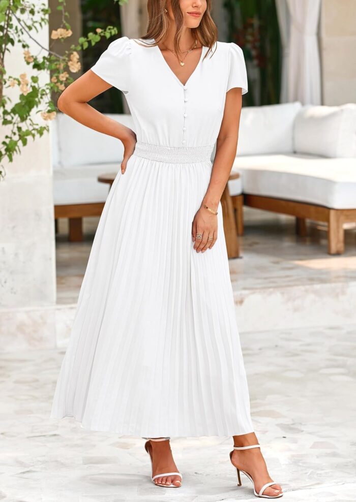 1746755530 prettygarden womens maxi dresses 2025 summer trendy cap short sleeve button v neck casual flowy pleated long dress.jpg