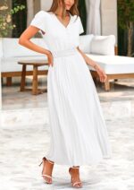1746755535 prettygarden womens maxi dresses 2025 summer trendy cap short sleeve button v neck casual flowy pleated long dress.jpg