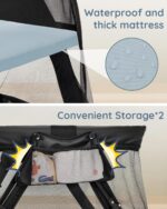 1746756116 liliangema 2 in 1 travel crib portable crib with backpack lightweight baby travel playpen foldable play yard with thick mattress for babies toddlers baby travel essential.jpg