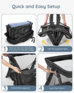 1746756122 liliangema 2 in 1 travel crib portable crib with backpack lightweight baby travel playpen foldable play yard with thick mattress for babies toddlers baby travel essential.jpg