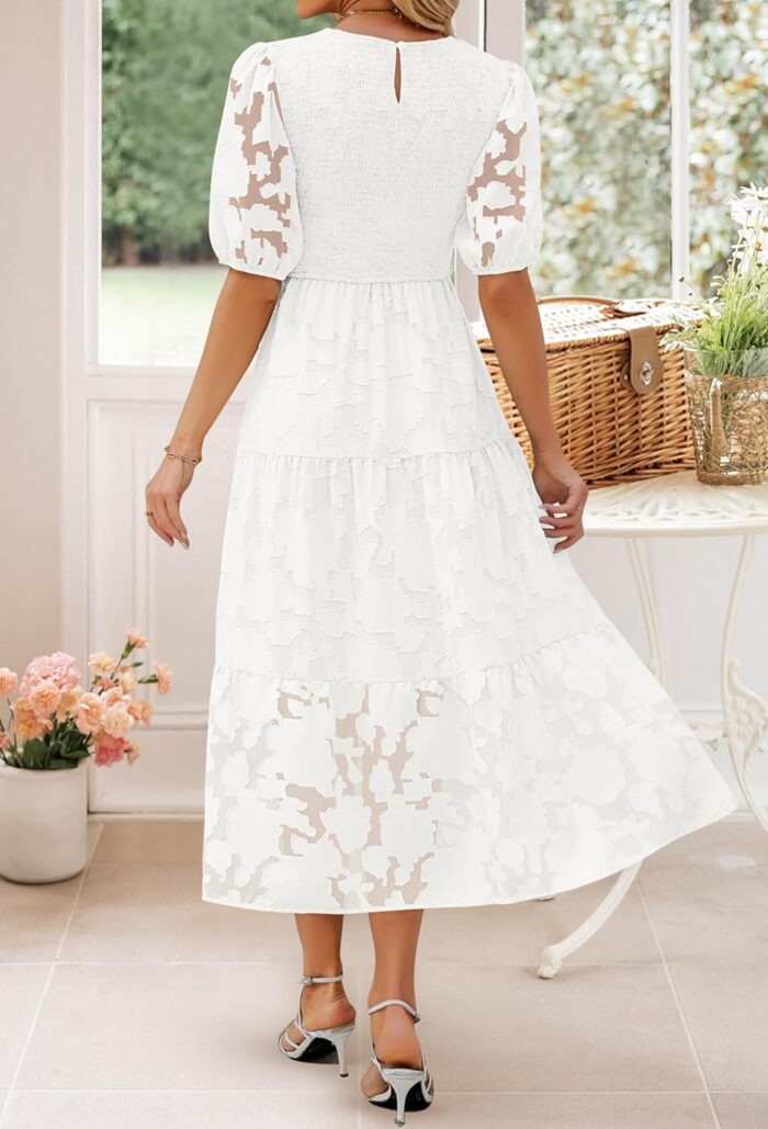 1746760133 zesica womens 2025 summer short puff sleeve crewneck smocked floral lace flowy a line tiered maxi dresses.jpg