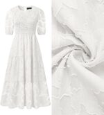 1746760134 zesica womens 2025 summer short puff sleeve crewneck smocked floral lace flowy a line tiered maxi dresses.jpg