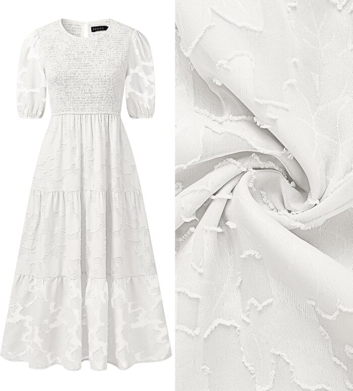 1746760134 zesica womens 2025 summer short puff sleeve crewneck smocked floral lace flowy a line tiered maxi dresses.jpg