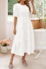 1746760138 zesica womens 2025 summer short puff sleeve crewneck smocked floral lace flowy a line tiered maxi dresses.jpg
