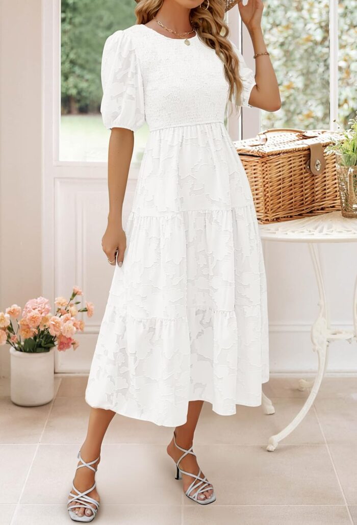 1746760138 zesica womens 2025 summer short puff sleeve crewneck smocked floral lace flowy a line tiered maxi dresses.jpg