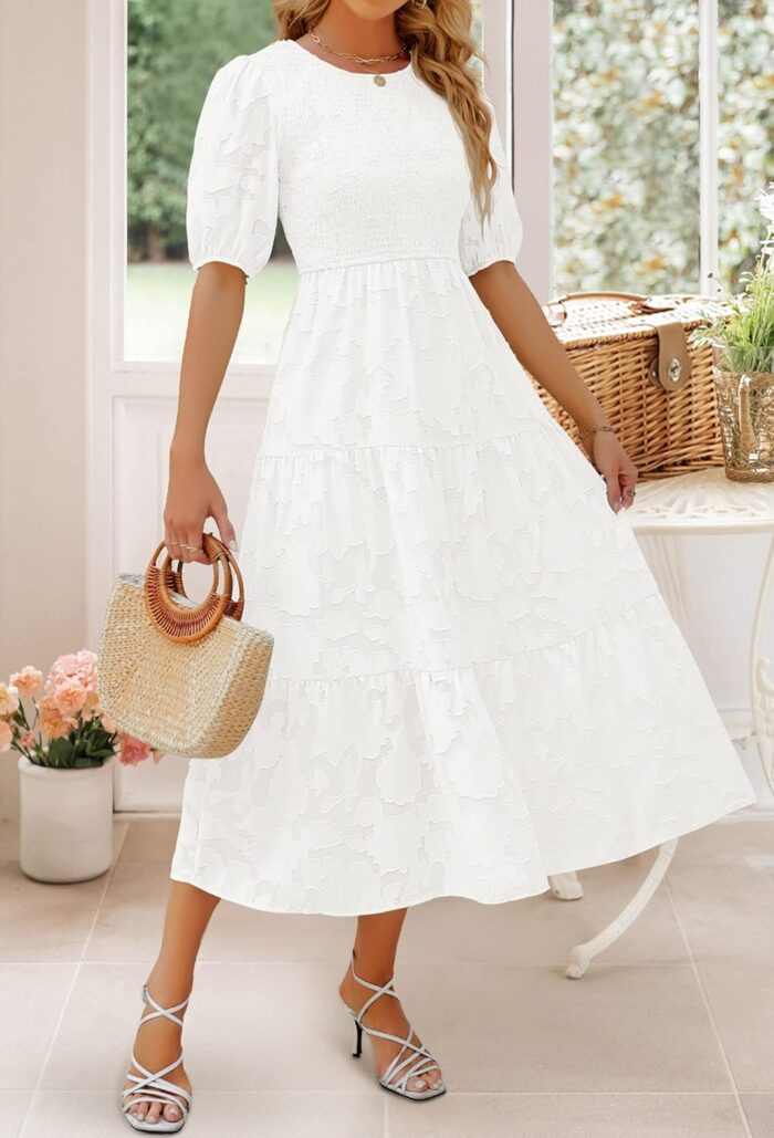 1746760140 zesica womens 2025 summer short puff sleeve crewneck smocked floral lace flowy a line tiered maxi dresses.jpg
