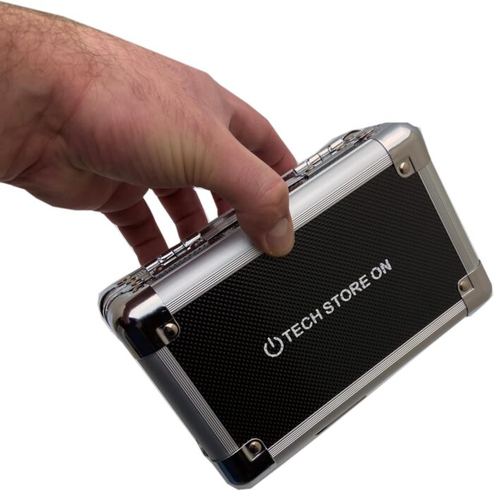 1746761468 flash usb thumb drive holder storage organizer case antistatic and shockproof aluminum extra small holds 12 usb slots.jpg