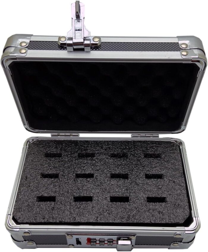 1746761470 flash usb thumb drive holder storage organizer case antistatic and shockproof aluminum extra small holds 12 usb slots.jpg