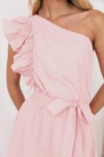 1746763883 zesica womens 2025 summer one shoulder ruffle dress sleeveless empire waist boho flowy maxi dresses.jpg