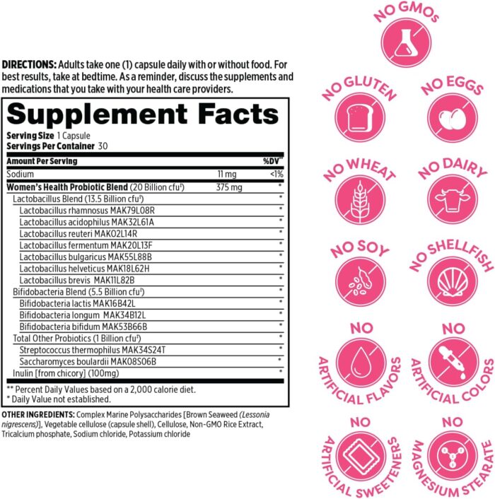 1746778110 probulin womens health probiotic prebiotic for vaginal gut immune health 20 billion cfu 12 probiotic strains 30 vegan capsules pack of 3.jpg
