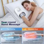 1746782952 mothers day gifts for mom， hand massager with heat and compression 3d machine for hand and finger relief 6 levels pressure point therapy for wrist palm kneading gifts for women white.jpg