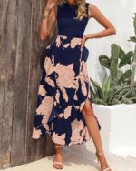 1746784519 btfbm women casual sleeveless summer dresses 2025 spring crewneck patchwork boho floral ruffle cocktail party midi dress.jpg