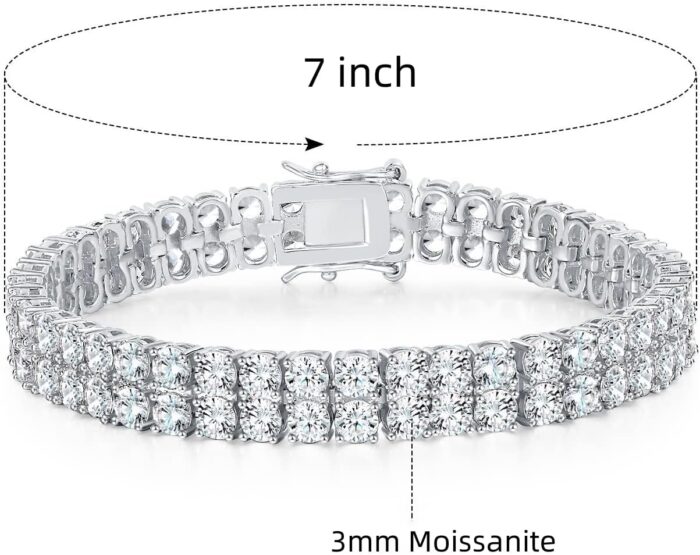 1746789018 moissanite bracelet luxurious and high end 18k white gold tennis bracelet fashionable accessory eternal diamond gift for women.jpg