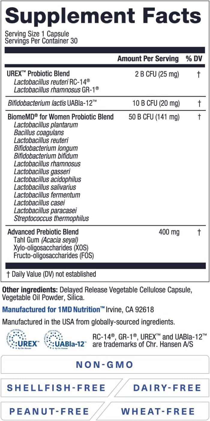 1746790280 1md nutrition biomemd probiotics for women 62 billion cfus 16 strains with prebiotics supports vaginal urinary health doctor formulated 30 capsules 2 pack.jpg