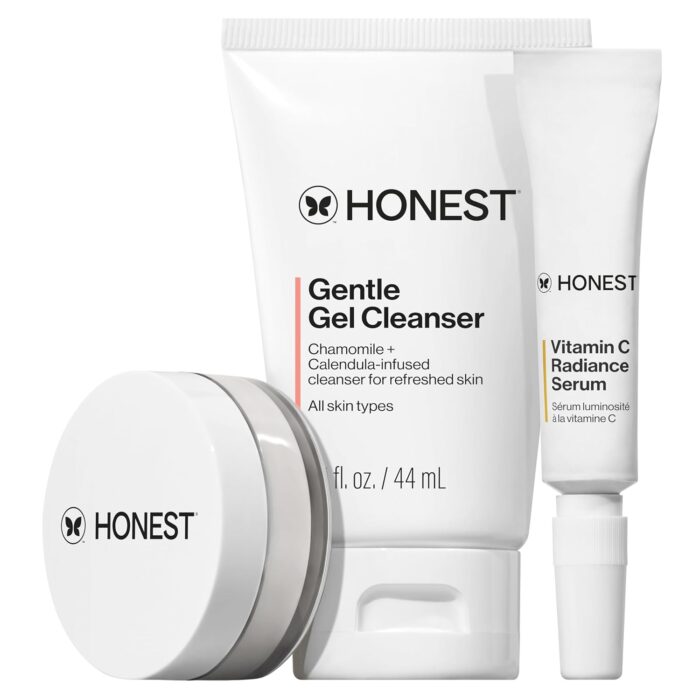 1746793840 honest beauty the icons skincare trio travel kit mini hydrogel cream gentle gel cleanser vitamin c radiance serum gentle for sensitive skin vegan.jpg