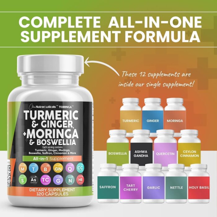 1746793940 turmeric moringa supplement ginger boswellia saffron supplement for women and men with ceylon cinnamon tart cherry quercetin garlic nettle holy basil 5pack.jpg