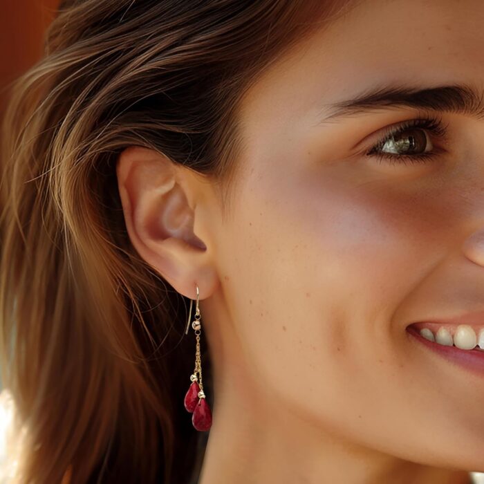 1746795148 ross simons 15.00 ct. t.w. ruby and bead double drop earrings in 14kt yellow gold.jpg