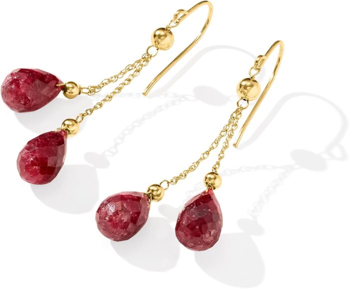 1746795154 ross simons 15.00 ct. t.w. ruby and bead double drop earrings in 14kt yellow gold.jpg
