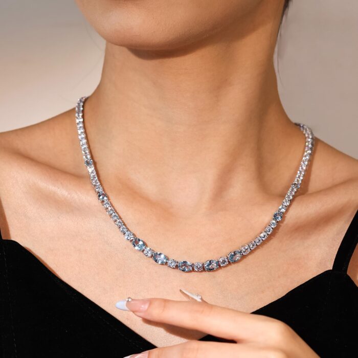 1746798844 fancime sterling silver tennis necklace 4mm 18 inch birthstone necklace with 6 8mm oval gemstone luxury fine birthday jewelry gifts for women.jpg