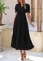 1746799178 prettygarden womens summer casual short sleeve v neck midi dresses 2025 spring a line tiered wedding guest dress.jpg