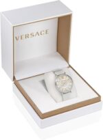 1746802324 versace v eternal collection luxury womens watch timepieces with a white strap featuring a stainless steel case and a silver dial.jpg