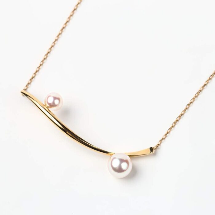 1746803749 japanese 4.5 6.0mm akoya cultured pearl pendant necklace for women with 18k yellow gold stylish design excellent gift pearl necklace.jpg