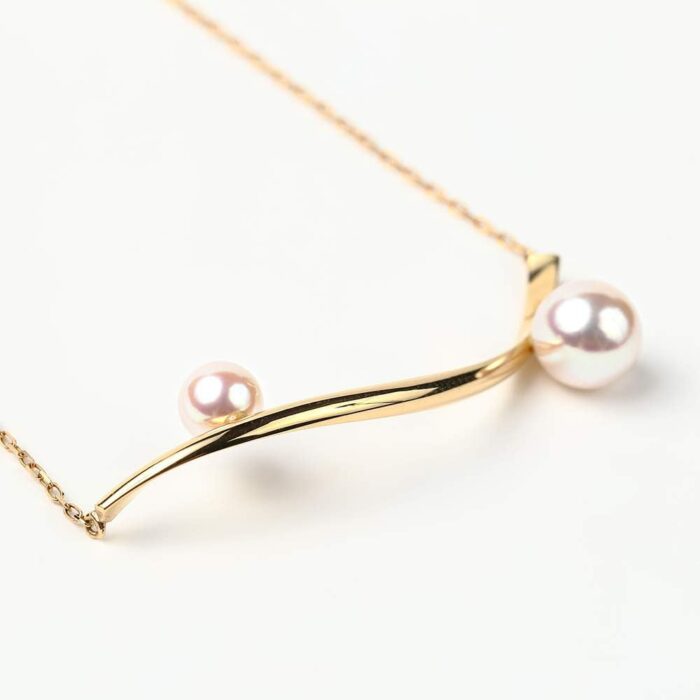 1746803750 japanese 4.5 6.0mm akoya cultured pearl pendant necklace for women with 18k yellow gold stylish design excellent gift pearl necklace.jpg