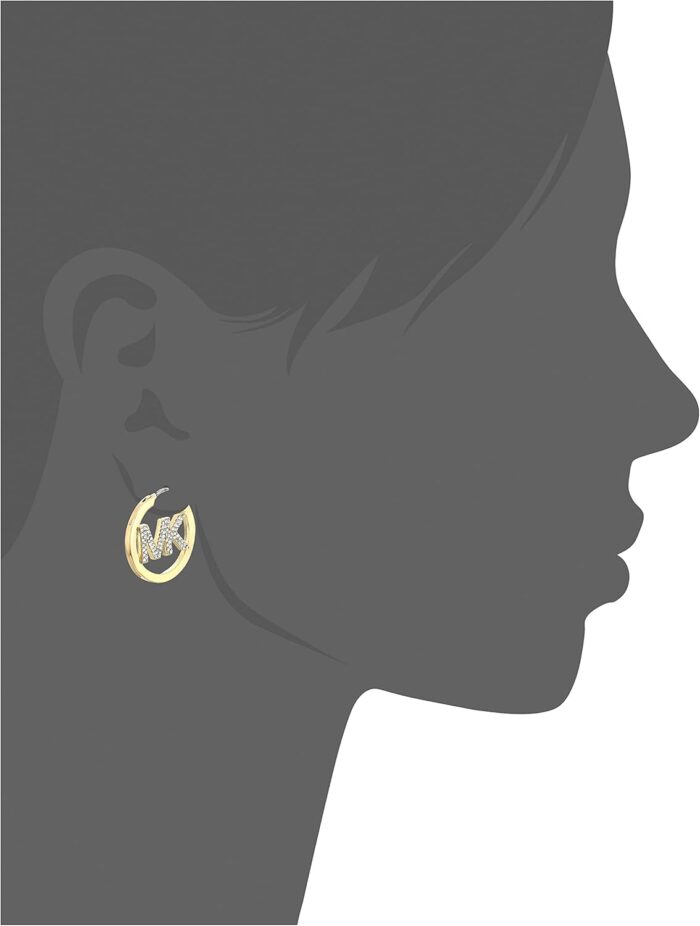 1746806170 michael kors brass and pave crystal mk logo hoop earrings for women color gold model mkj7635710.jpg