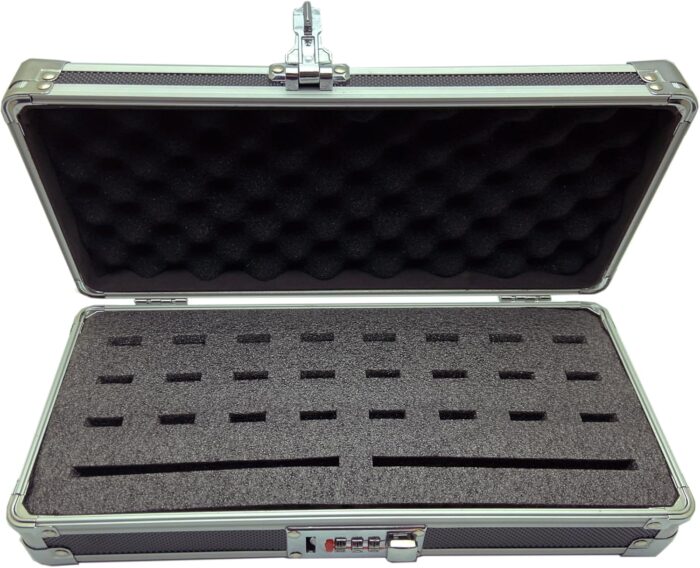 1746807867 flash usb thumb drive holder storage organizer case antistatic and shockproof aluminum medium holds 24 usb 2 hdd slots.jpg