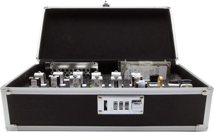 1746807875 flash usb thumb drive holder storage organizer case antistatic and shockproof aluminum medium holds 24 usb 2 hdd slots.jpg