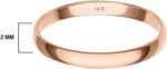 1746808709 womens 10k or 14k rose white or yellow gold 2mm petite classic plain wedding band by brilliant expressions.jpg