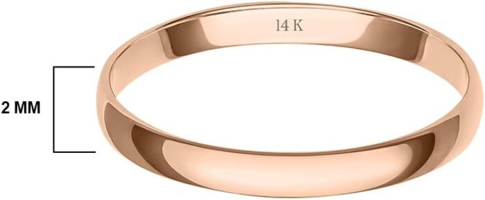 1746808709 womens 10k or 14k rose white or yellow gold 2mm petite classic plain wedding band by brilliant expressions.jpg