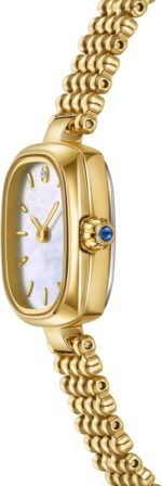 1746809925 small gold watch series womens watch diamond studded rectangular case adjustable stainless steel bracelet wrapped by stylish gift box elegant present watch for women.jpg