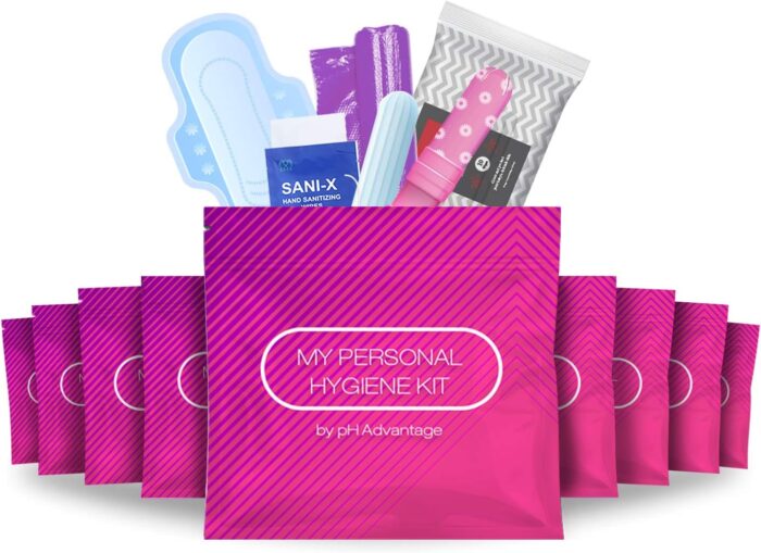 1746813166 pink style menstrual kit all in one 60 pack convenience on the go period kit pack for travelling tweens teenagers or just when youre out individually wrapped feminine hygiene product.jpg