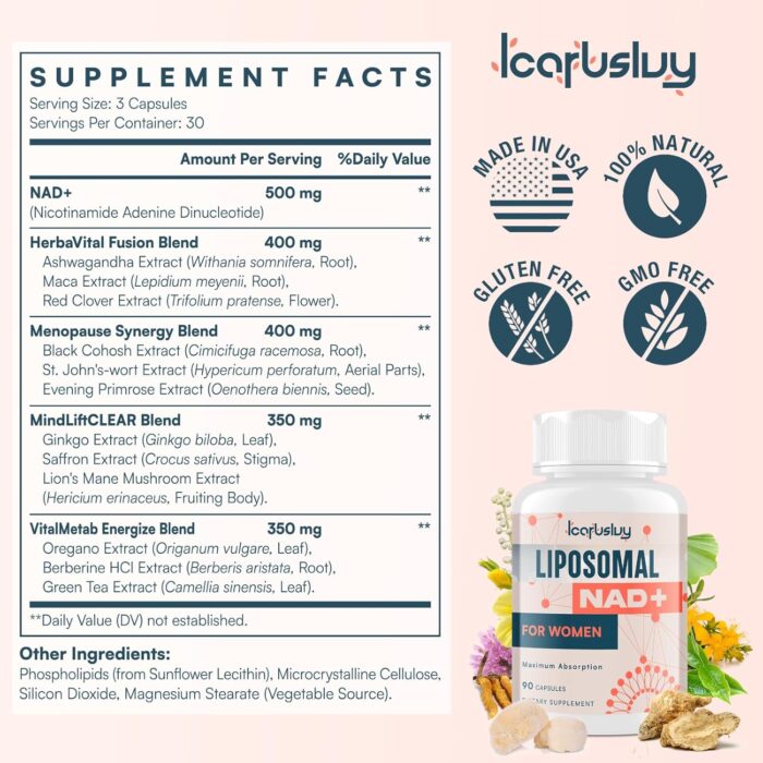 1746816436 2000mg liposomal nad for women nad supplement with ashwagandha maca black cohosh ginkgo biloba max absorption nad plus menopause cognitive clarity energy aging defense 720 capsules.jpg