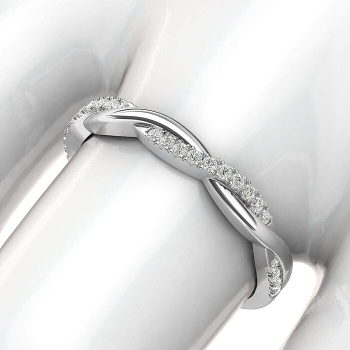 1746818611 14k white gold 2.5mm petite twisted vine simulated diamond ring wedding band matching ring.jpg