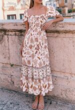 1746820510 zesica womens 2025 summer boho floral print square neck ruffle swing beach long maxi dress.jpg