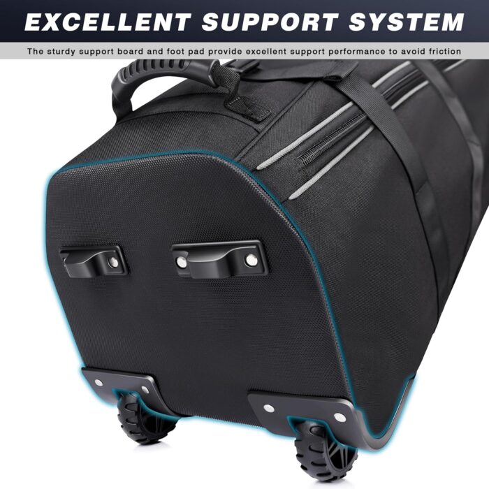 1746820787 champkey premium golf travel bags for airlines with password lock hard case top golf travel bag with premium oxford fabric and oversized wheels.jpg