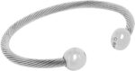 1746821114 qray silver deluxe surgical steel golf athletic bracelet men women c shaped health wellness bracelet.jpg