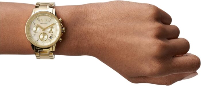 1746834932 ax armani exchange womens watch chronograph watch for women with stainless steel or leather band.jpg