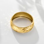 1746835069 ross simons italian 14kt yellow gold sparkle pattern ring. size 8.jpg