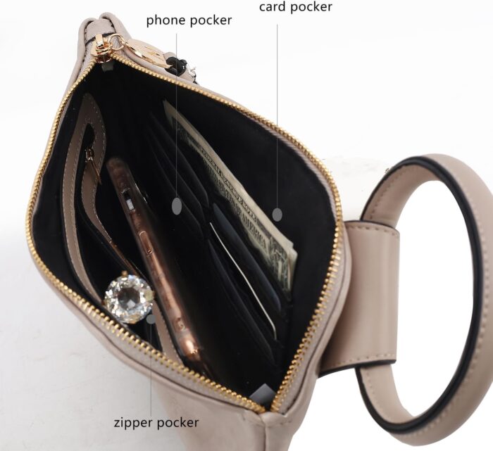 1746848184 mkf collection wristlet pouch clutch wallet for womens handbag small purse black circular handle purse bag by mia k.jpg