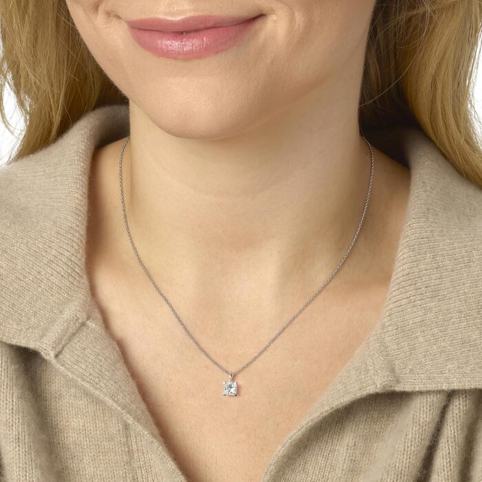 1746849786 igi certified 14 to 3 carat princess cut lab grown diamond square solitaire pendant necklace for women i 14k gold necklace g h vs1 vs2 cttw 16 to 18 inch adjustable chain.jpg