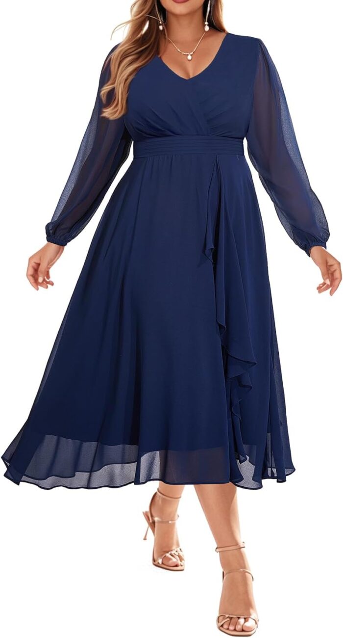 1746850471 pinup fashion plus size dresses for wedding guest 2025 formal long sleeve chiffon fall midi dress.jpg