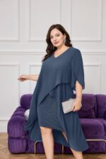 1746861567 hanna nikole womens plus size chiffon cocktail dress ruffle 34 sleeve wedding guest party dresses with high low hem.jpg