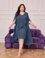1746861569 hanna nikole womens plus size chiffon cocktail dress ruffle 34 sleeve wedding guest party dresses with high low hem.jpg