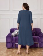 1746861571 hanna nikole womens plus size chiffon cocktail dress ruffle 34 sleeve wedding guest party dresses with high low hem.jpg