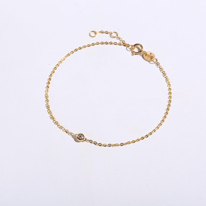 1746864856 carleen 18k solid gold solitaire genuine bezel set small tiny round diamond layered mixed dainty bracelet minimalist delicate fine jewelry for women girls.jpg