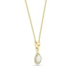 1746866285 14k gold opal necklace october birthstone 3x5mm with 14k solid yellow gold pendant and thin 14k gold chain white opal gemstonehandmade birthday gift for classy women.jpg