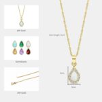 1746866288 14k gold opal necklace october birthstone 3x5mm with 14k solid yellow gold pendant and thin 14k gold chain white opal gemstonehandmade birthday gift for classy women.jpg
